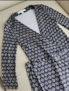 極美品　DIANE von FURSTENBERG シルクカシュクールワンピース