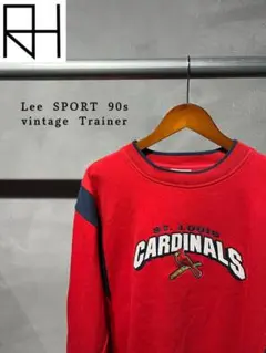 90s Lee SPORT カーディナルズ 刺繍スウェット 赤