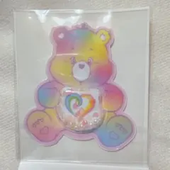 ケアベア シークレットBIGシェイカーステッカー　トゥギャザーネスベア