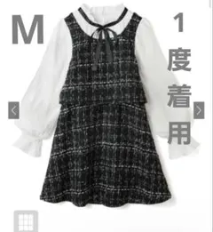 GRL 異素材リボンフリルツイードミニワンピ【cu281】