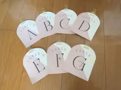 結婚式　披露宴　テーブルナンバー　おしゃれ　ピンク