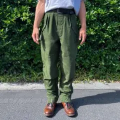 60s デンマーク軍 実物 HBT カーゴパンツ ミリタリー オーバーパンツ