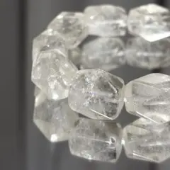 ら*中様 水晶 ✧ 浄化・調和・心を整える　粒約13mm 内径18cm 重量65