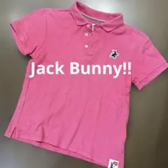 ゴルフ　ジャックバニー　ポロシャツ　ピンク　150 キッズ　刺繍ロゴ