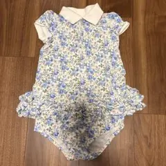 ラルフローレン　80cm 青花柄のセットアップ