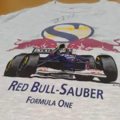 【激レア】1995年の「レッドブル・ザウバーTシャツ直筆サイン入のサムネイル