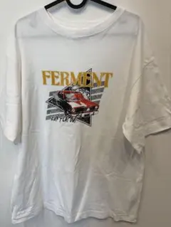 ローリーズファーム　 車デザイン 半袖Tシャツ　ホワイト　オーバーサイズ