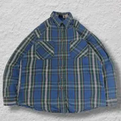 古着 BIGMACネルシャツヘビネルvintage 80s 90s XL 高配色