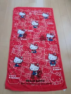 ハローキティ　レトロ　大判バスタオルのサムネイル