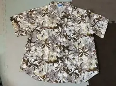 Shisa Wear かりゆしウェア 半袖 ネイビー 花柄 L - メルカリ