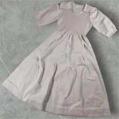 CELFORD セルフォード　ホールガーメントロングワンピース　ピンクベージュ
