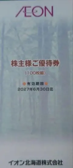 イオン北海道 株主優待券 12,500円分 2027.06.30 - メルカリ