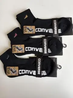 CONVERSE 靴下　ソックス 刺繍ロゴ入り 消臭 サポート機能付き3足セット
