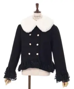axes femme 裾レースショートコート