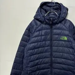 ノースフェイス キッズ ダウンジャケット 刺繍ロゴ 古着