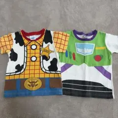 ウッディとバズ・ライトイヤー Tシャツセット 100cm