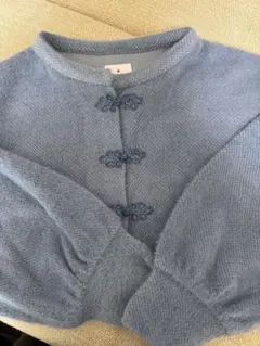 merry jenny 青 カーディガン