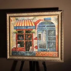 油彩画　小澤勇寿郎　パリサントレーヌ通り　F8号　キャンバス絵のみ 油彩画 小澤勇寿郎 パリサントレーヌ通り F8号 キャンバス絵のみ