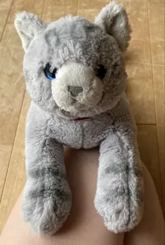 sunlemon original 猫のぬいぐるみ　グレー　ねこ　ひざねこのサムネイル