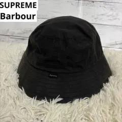 supreme Barbour Waxed Cotton Crusher hat