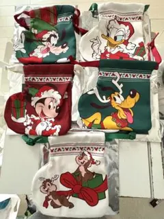 ディズニーシークレット巾着クリスマスブーツ5個