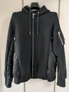 sacai ブラック パーカー SCM-036 サイズ1のサムネイル