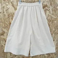 ROPE' PICNIC　クリーム色 プリーツ入り タックワイドパンツ