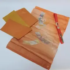 正絹 帯揚げ 帯締め 両面重ね衿 中古・新品 セット K-38