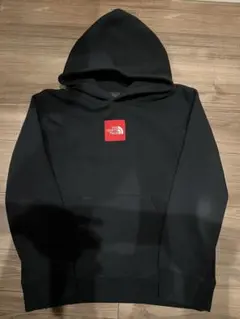 THE NORTH FACE スクエアーロゴフディーブラックパーカーM状態良好