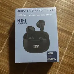 ワイヤレスイヤホン HIFI SOUND ブラック 新品未使用のサムネイル