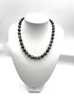 天然南洋バロックパールネックレス 黒蝶 グラデーションタイプ SILVER 