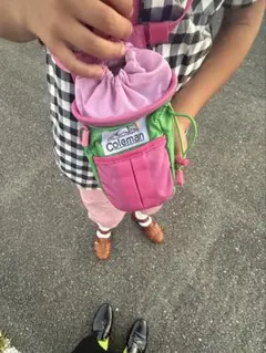 Coleman チョークバッグ ピンク グリーン