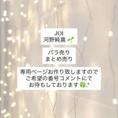 JO1 河野純喜 まとめ売り バラ売り