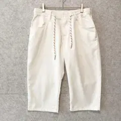 【人気】 フリーゲート クロップドパンツ ハーフパンツ M ホワイト アメカジのサムネイル
