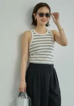 mysa closet ボーダータンクトップ LL