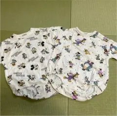 バースデイ　futafuta フタフタ　ディズニー　ミッキー　レトミ　ロンパース