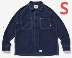 【極美品】WTAPS MINE LS SHIRTデニム　インディゴ　サイズSのサムネイル