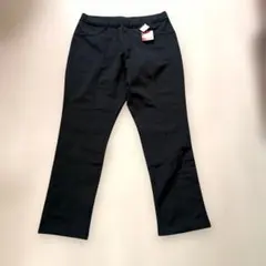 未使用　ストレッチパンツ　裏起毛　黒　2XL