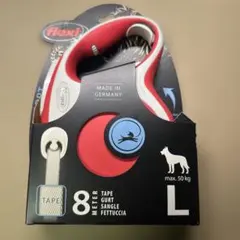 新品箱破れ 新品 フレキシ コンフォート大型犬用8mテープ 伸縮リード レッドのサムネイル