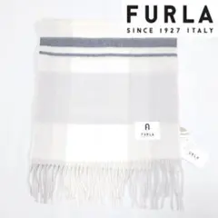 【新品タグ付き】フルラFURLA カシミヤ100%ストール チェック柄