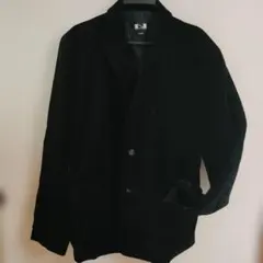 黒 ベルベット シングルボタンジャケット Lサイズ
