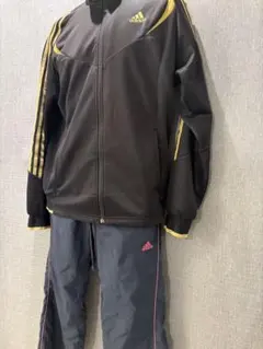 【希少】adidas×EXILEコラボ エナジー ジャージ 黒×金 ゴールド M