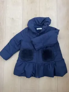 BEBE⭐︎SLAP SLIP  中綿コート　サイズ90   ネイビー