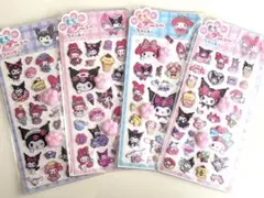 4枚セット⭐️肉球シール　サンリオ　クロミ　マイメロ　おしりシール　ぷくぷくシール