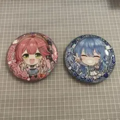 ホロライブ　さくらみこ　星街すいせい　缶バッジ　紙類　まとめ売り