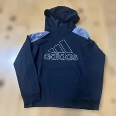 adidas 140サイズフード付パーカー 黒