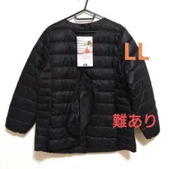 未使用　難あり　しまむら クロッシー　プレミアムライトダウン　黒　ブラック　LL