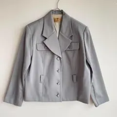 ジャケット スーツ 光沢感 パワーショルダー レトロ セレモニー 個性派 日本製