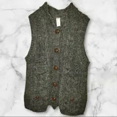 Niko and ... ニコアンド グレー ニットベスト カジュアル フリー