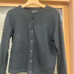 無印良品　黒カーディガン　コットン100%